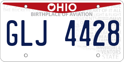 OH license plate GLJ4428