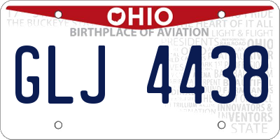 OH license plate GLJ4438