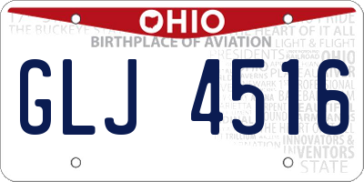 OH license plate GLJ4516