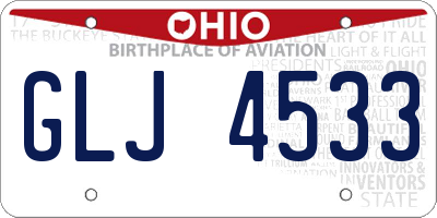 OH license plate GLJ4533