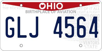 OH license plate GLJ4564