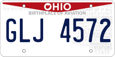 OH license plate GLJ4572