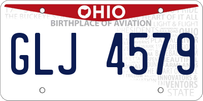OH license plate GLJ4579