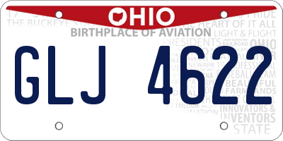 OH license plate GLJ4622