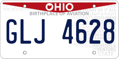 OH license plate GLJ4628