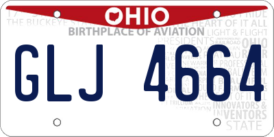 OH license plate GLJ4664