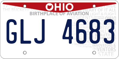 OH license plate GLJ4683