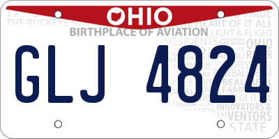 OH license plate GLJ4824