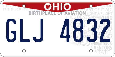 OH license plate GLJ4832