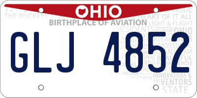 OH license plate GLJ4852