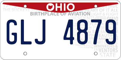 OH license plate GLJ4879