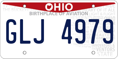 OH license plate GLJ4979