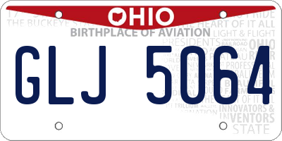 OH license plate GLJ5064