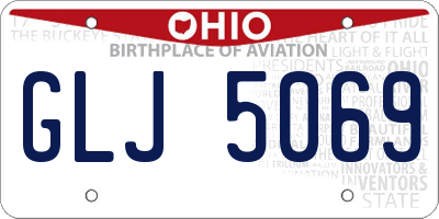 OH license plate GLJ5069
