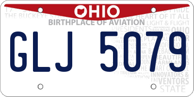 OH license plate GLJ5079