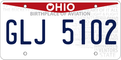 OH license plate GLJ5102