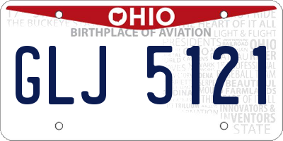 OH license plate GLJ5121