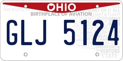 OH license plate GLJ5124