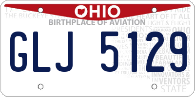 OH license plate GLJ5129