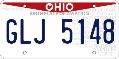 OH license plate GLJ5148