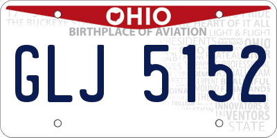 OH license plate GLJ5152