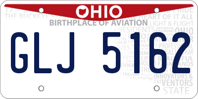 OH license plate GLJ5162