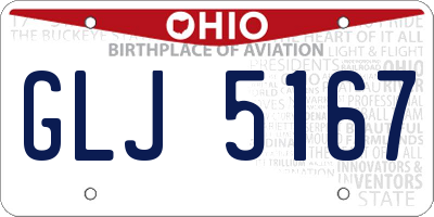 OH license plate GLJ5167