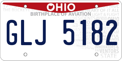 OH license plate GLJ5182