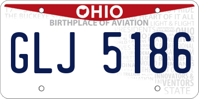 OH license plate GLJ5186