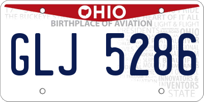 OH license plate GLJ5286