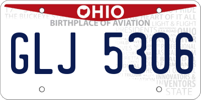 OH license plate GLJ5306