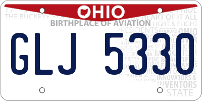 OH license plate GLJ5330