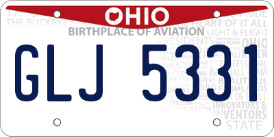 OH license plate GLJ5331