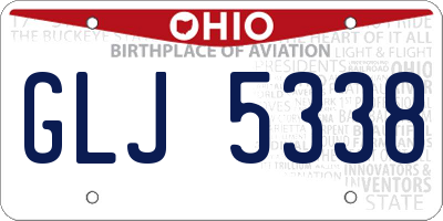 OH license plate GLJ5338