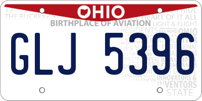 OH license plate GLJ5396