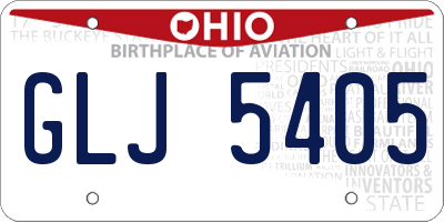 OH license plate GLJ5405