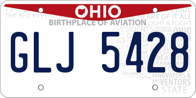 OH license plate GLJ5428