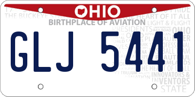 OH license plate GLJ5441