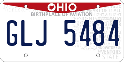 OH license plate GLJ5484