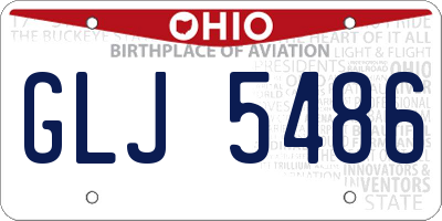 OH license plate GLJ5486