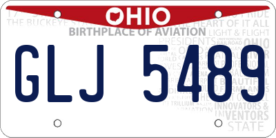 OH license plate GLJ5489