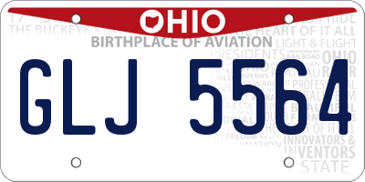OH license plate GLJ5564