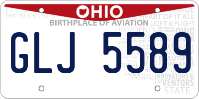 OH license plate GLJ5589