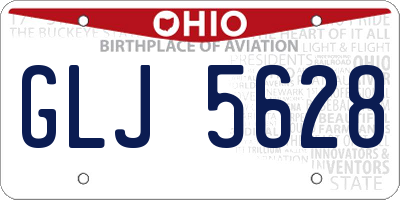 OH license plate GLJ5628