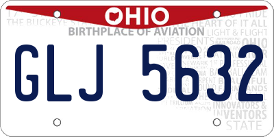 OH license plate GLJ5632