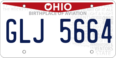 OH license plate GLJ5664
