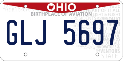 OH license plate GLJ5697