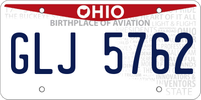 OH license plate GLJ5762