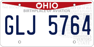 OH license plate GLJ5764