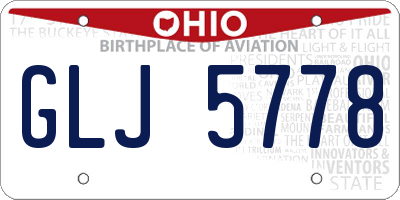 OH license plate GLJ5778